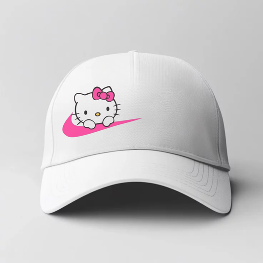 PİNK KİTY Baskılı Unisex Şapka Koleksiyonu – Günlük Spor ve Streetwear Modeller