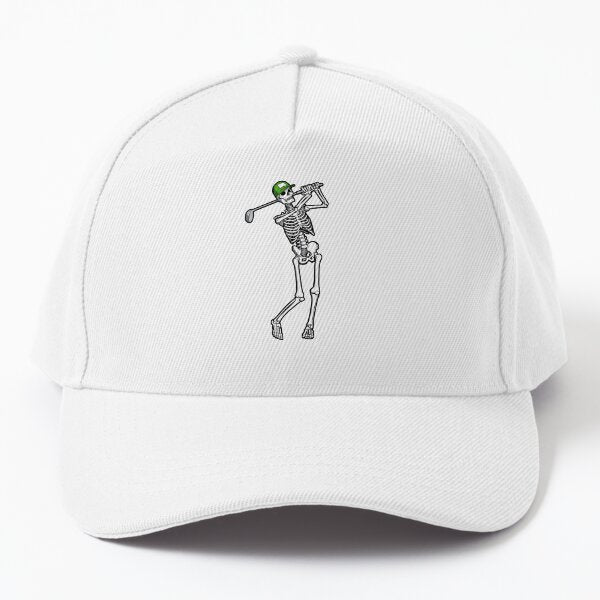 Golfing Skeleton Baskılı Şapka